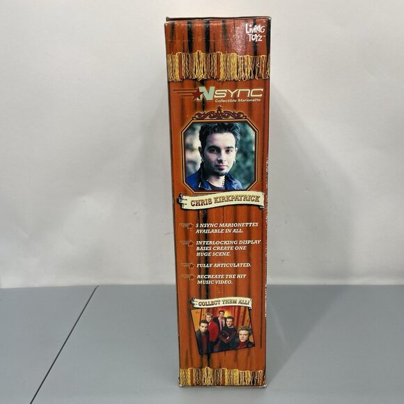 NSync Chris Kirkpatrick Collectible Marionette Doll Living Toyz 2000 Open Box - Picture 3 of 4